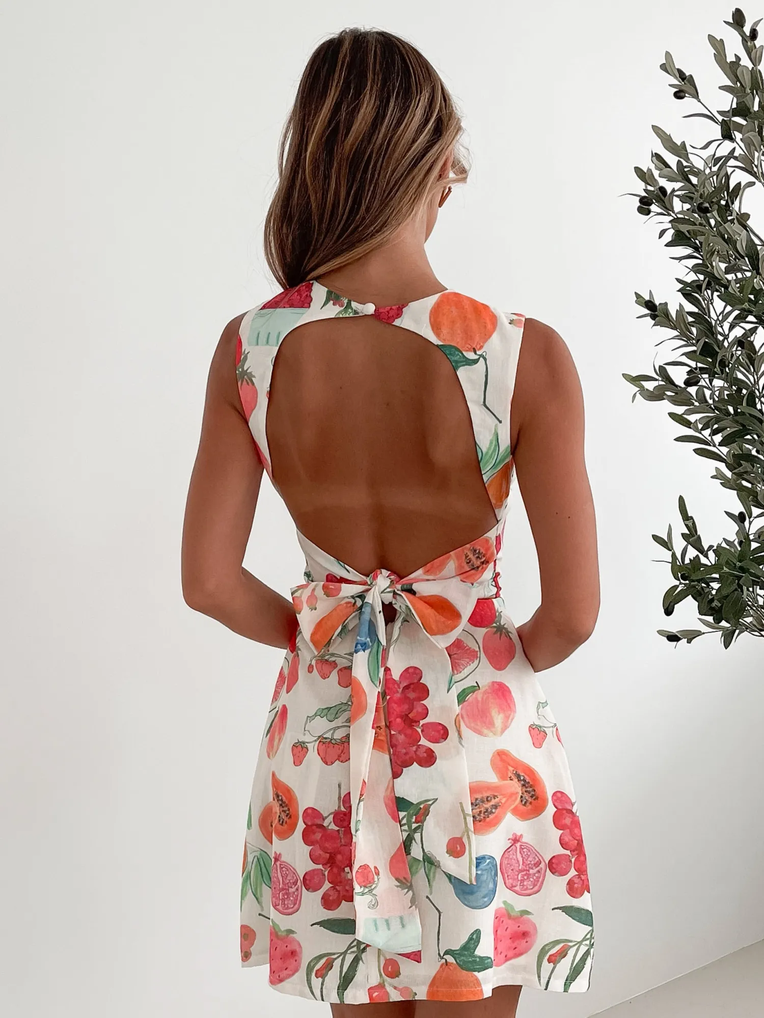 Sale Kariza Dress - White Print Mini Dresses|Holiday Dresses