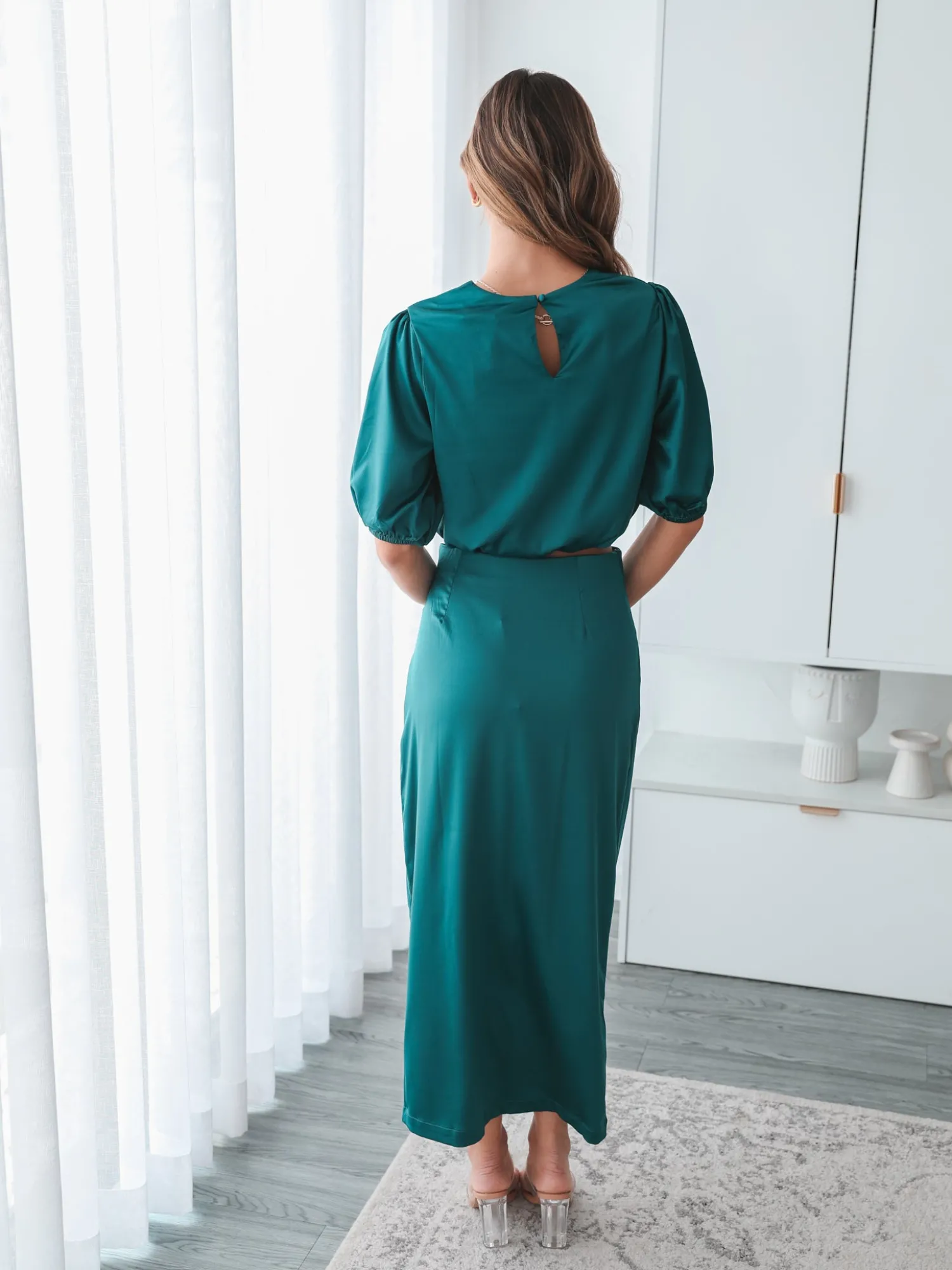 New Krissa Skirt - Dark Green Skirts|Sets
