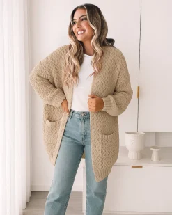 Clearance Ladrie Cardigan - Beige Cardigans|Knitwear & Jumpers