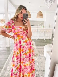 Hot Lanna Dress - Cherry Blossom Curve Dresses|Maternity Dresses