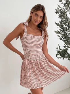 Best Laynie Dress - Red Stripe Mini Dresses|Valentine'S Day Dresses