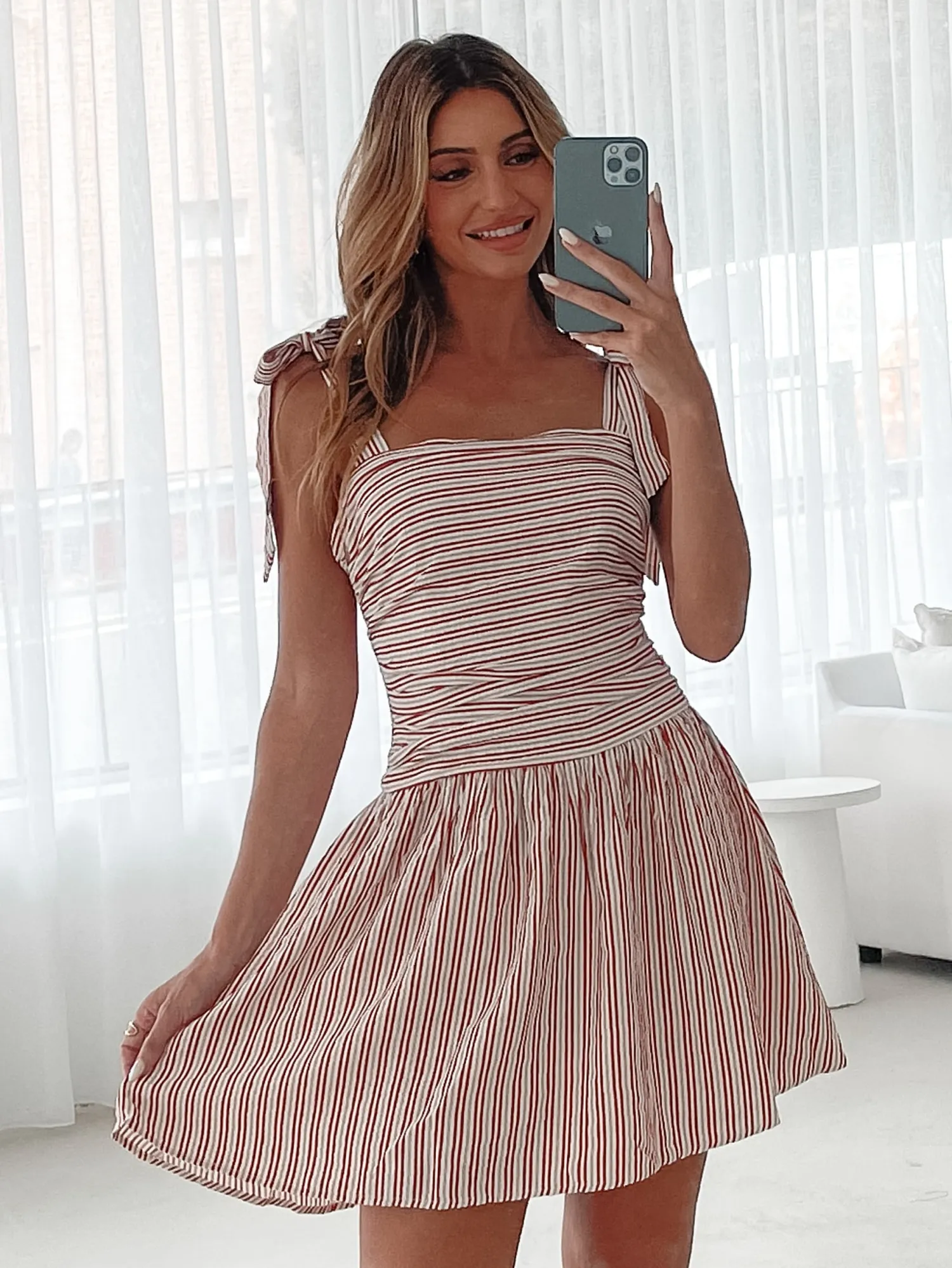 Best Laynie Dress - Red Stripe Mini Dresses|Valentine'S Day Dresses