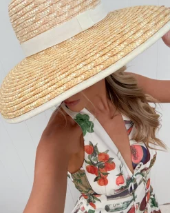 Clearance Lennie Hat - Beige Multi Accessories|Hair Accessories