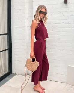 Sale Lighthouse Pants - Bordeaux Pants|Bottoms