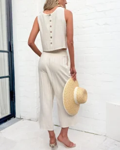 Sale Lizzo Pants - Oatmeal Pants|Bottoms