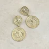 Online Manna Disc Earrings - Gold Jewellery|Accessories
