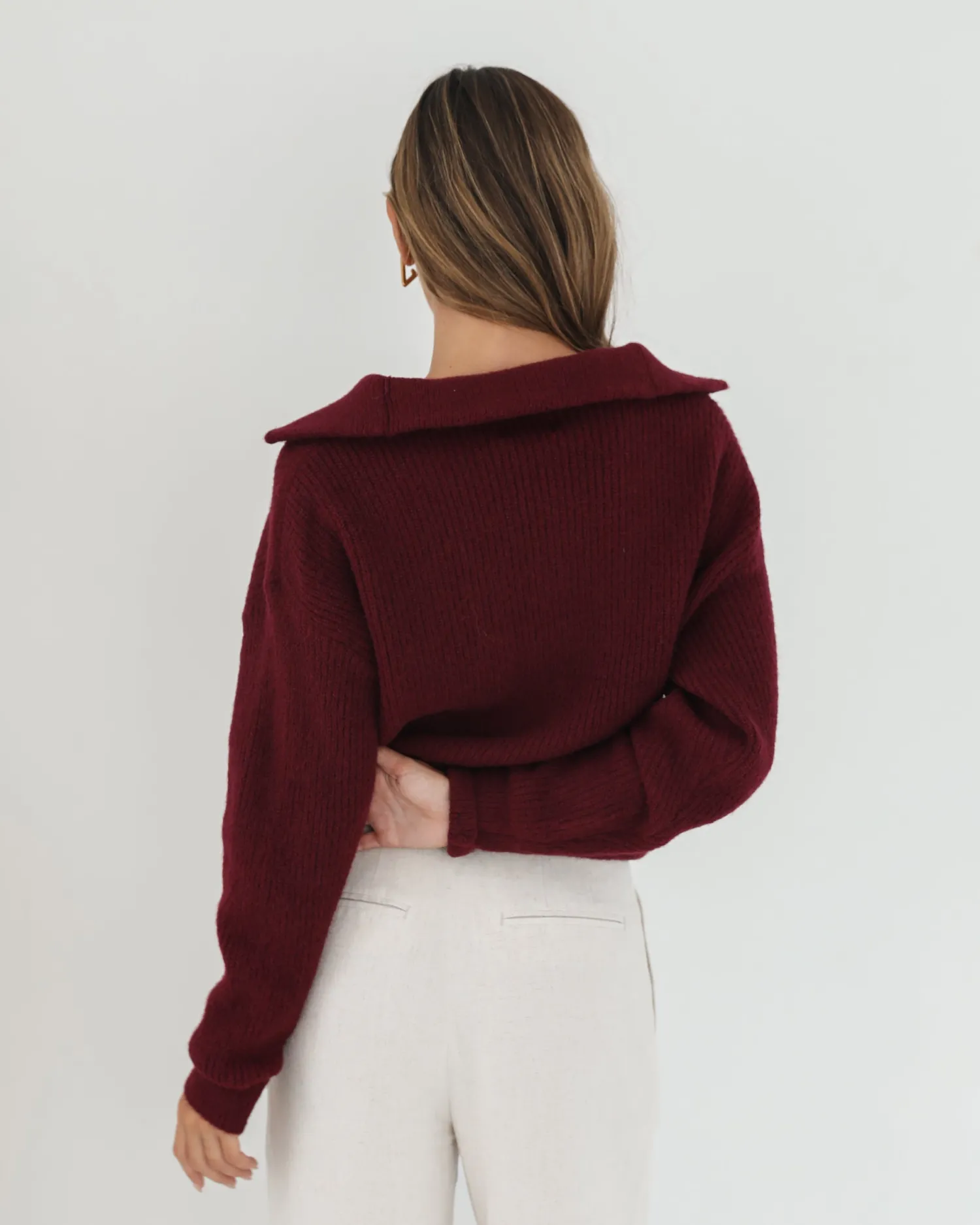 Best Merete Knit - Bordeaux Jumpers|Jumpers