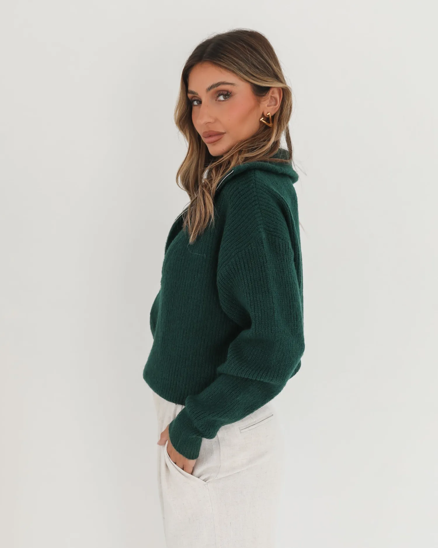 Merete Knit - Dark Green Jumpers|Jumpers