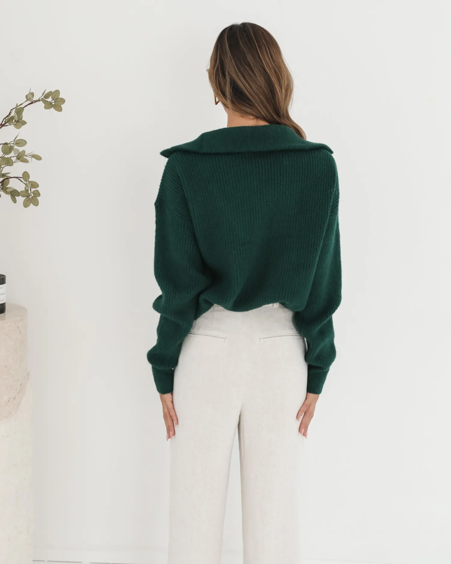 Merete Knit - Dark Green Jumpers|Jumpers