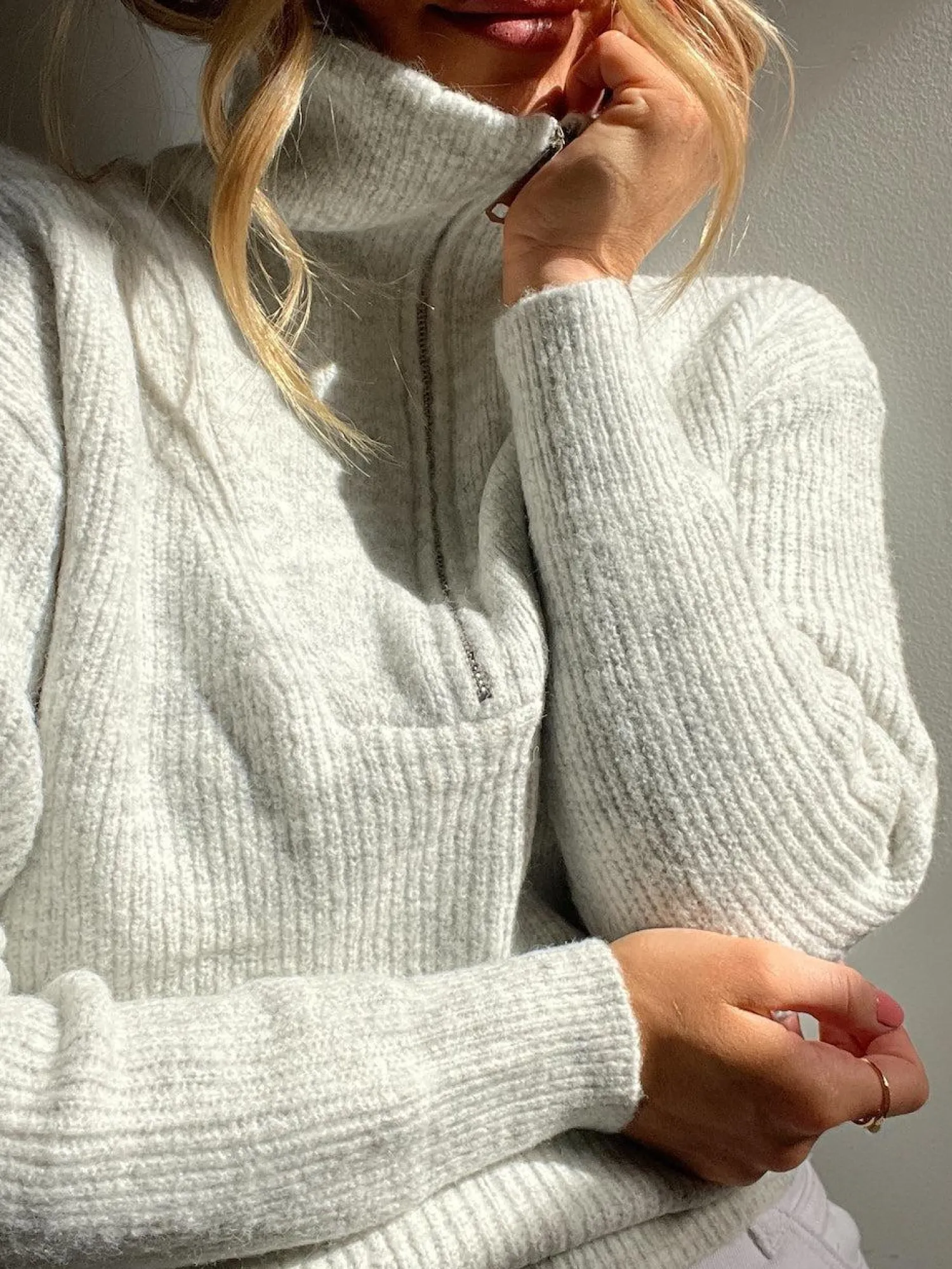 Outlet Merete Knit - Grey Jumpers|Jumpers