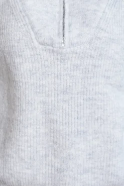 Outlet Merete Knit - Grey Jumpers|Jumpers