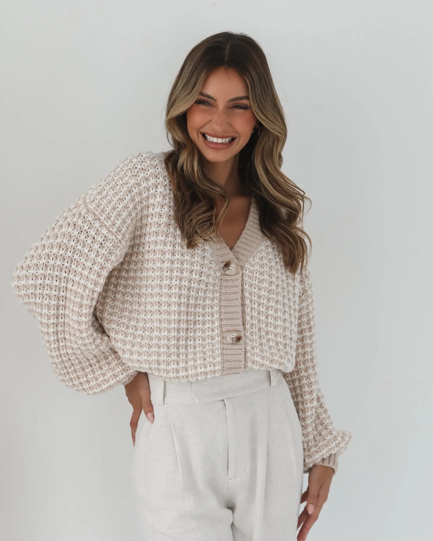 Online Mykelti Cardigan - Camel Print Cardigans|Knitwear & Jumpers