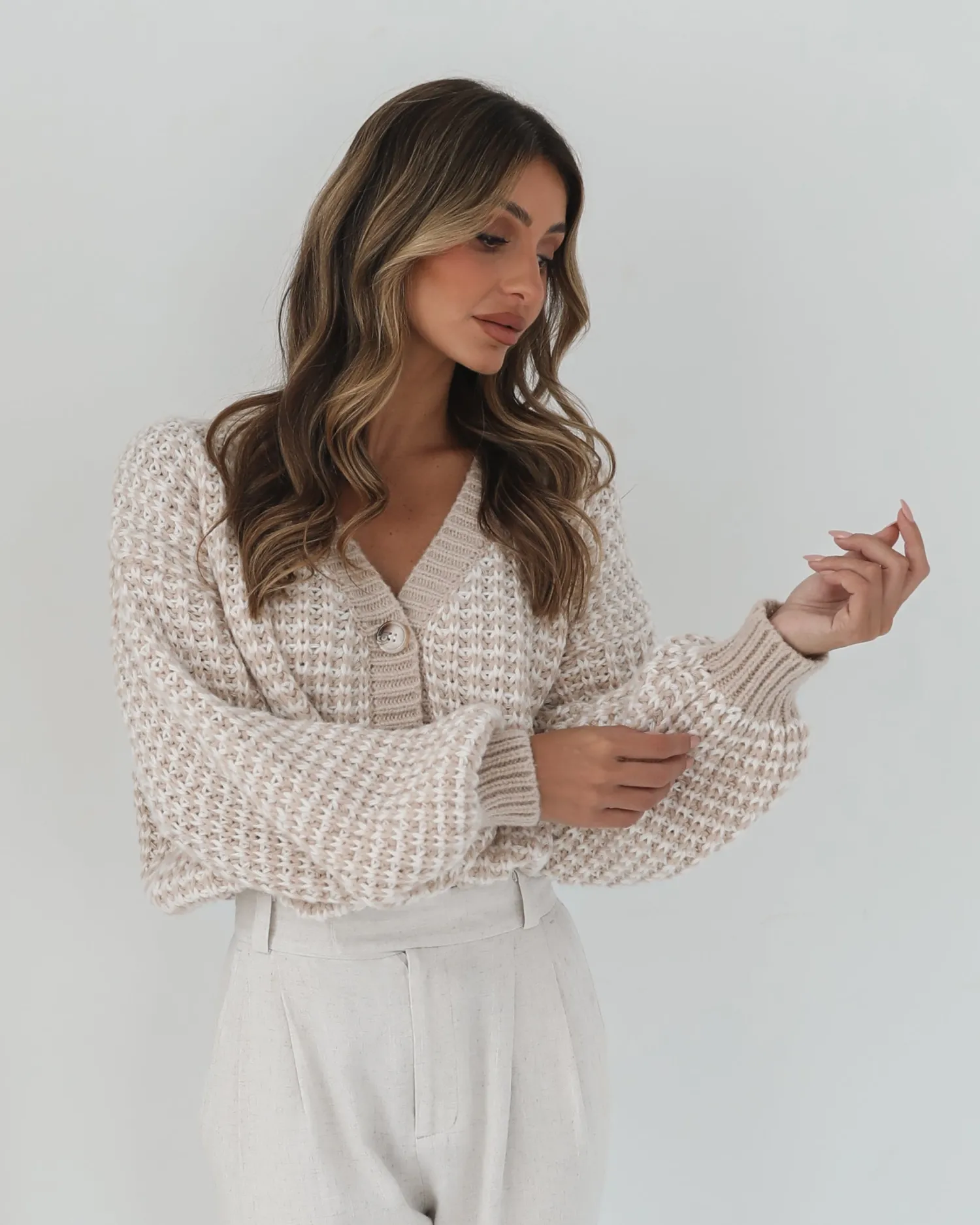 Online Mykelti Cardigan - Camel Print Cardigans|Knitwear & Jumpers