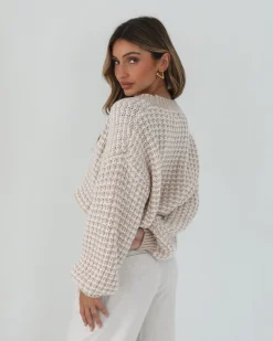 Online Mykelti Cardigan - Camel Print Cardigans|Knitwear & Jumpers