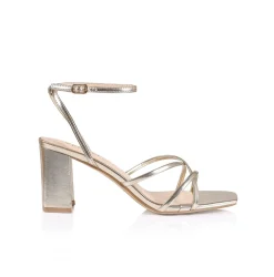 Online Nakita Heels - Champagne Metallic Heels|Accessories