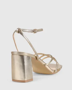 Online Nakita Heels - Champagne Metallic Heels|Accessories