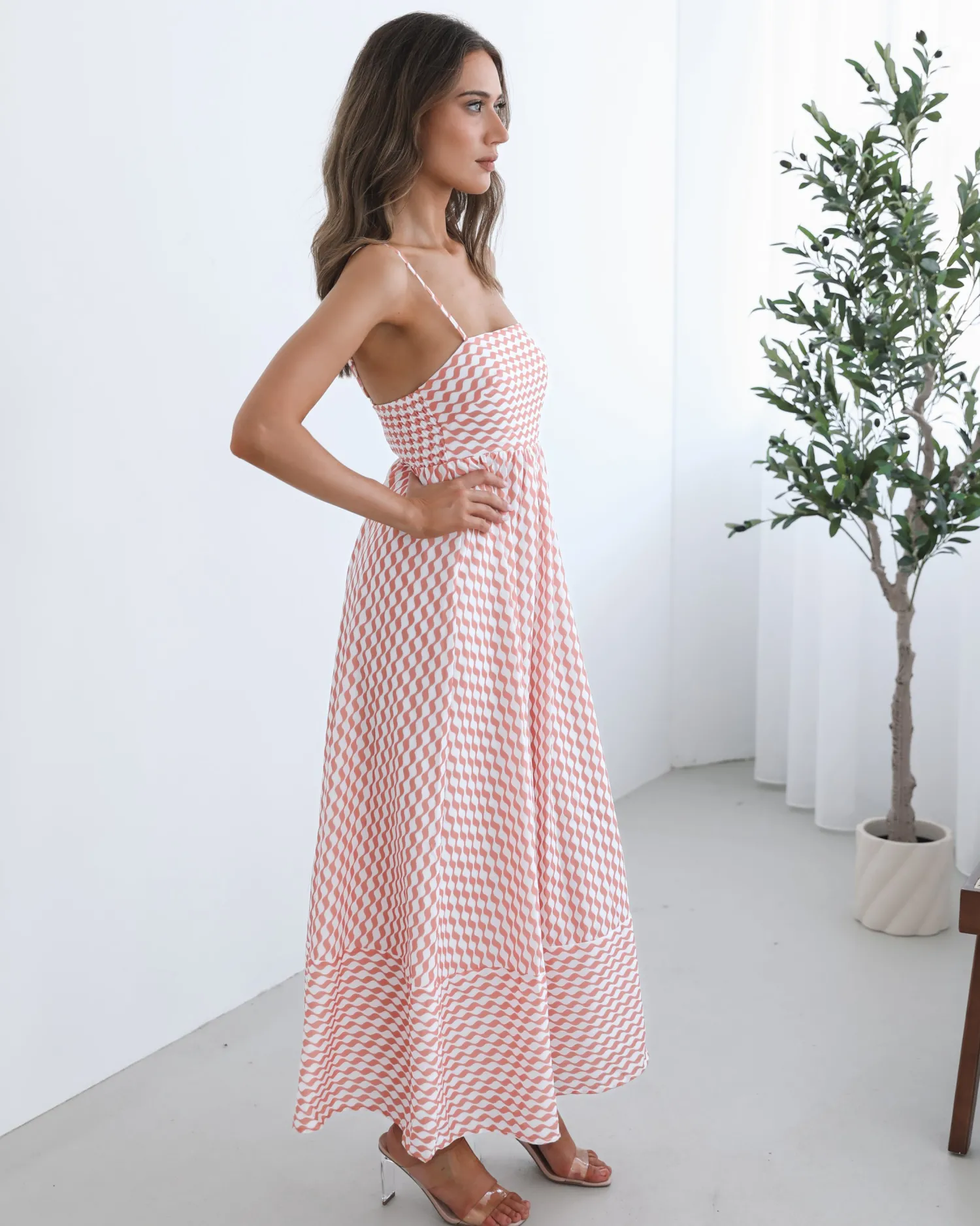 Discount Nelani Dress - Orange Print Maternity Dresses|Maxi Dresses
