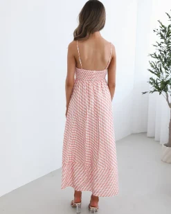 Discount Nelani Dress - Orange Print Maternity Dresses|Maxi Dresses