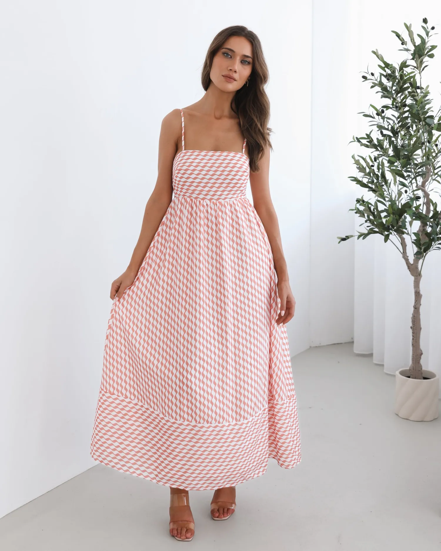 Discount Nelani Dress - Orange Print Maternity Dresses|Maxi Dresses