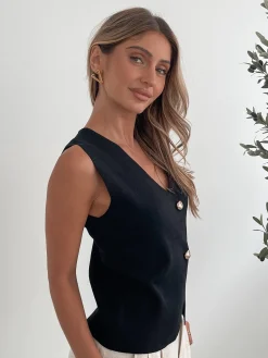 Outlet Odessa Knit Top - Black Maternity Tops|Maternity Tops