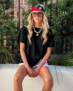 Discount Ollivie T-Shirt - Black Basic Tops|T-Shirts