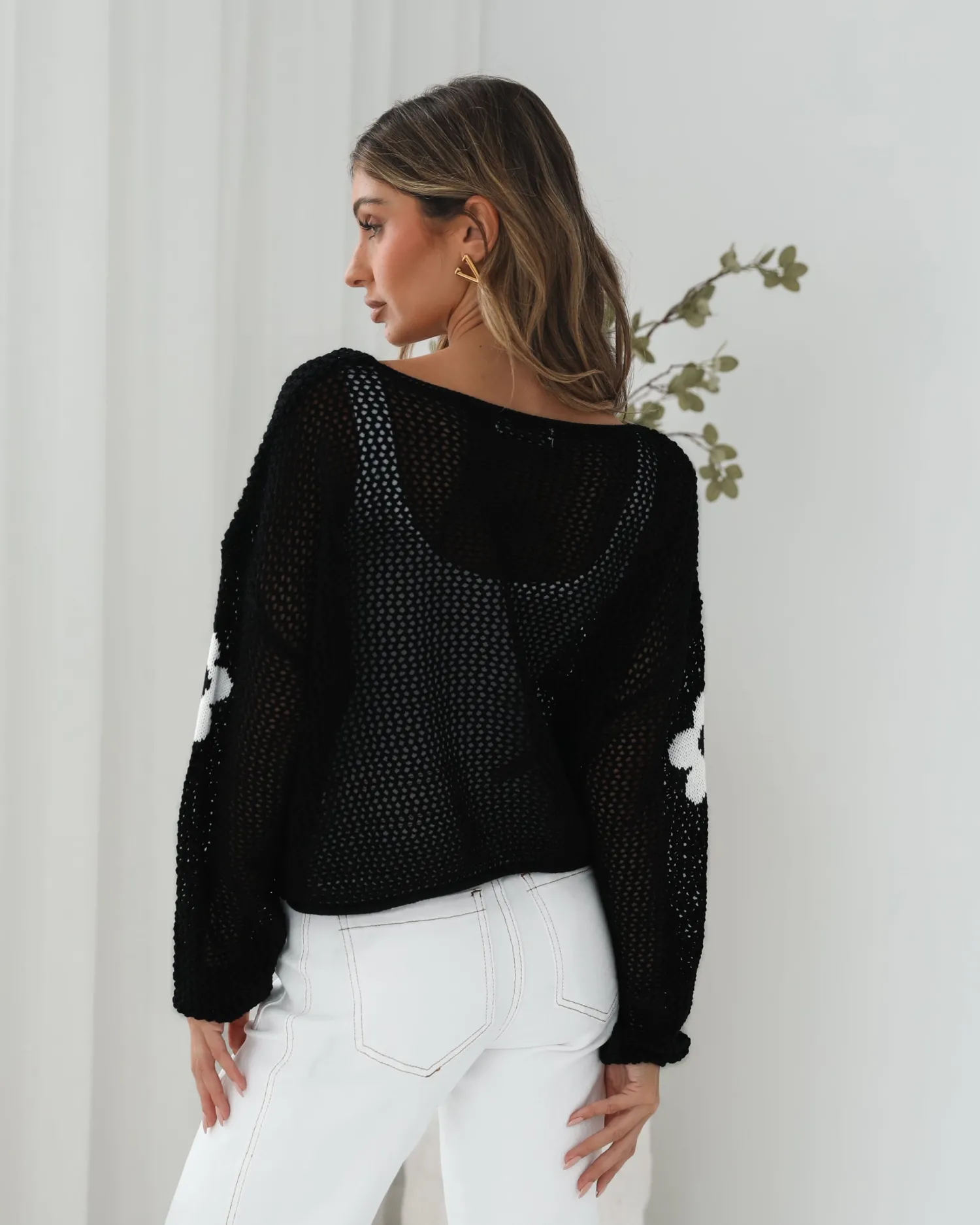 Online Pacino Knit Top - Black Long Sleeve Tops|Tops