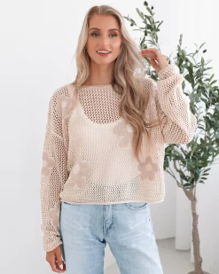 Best Pacino Knit Top - Oat Jumpers|Jumpers