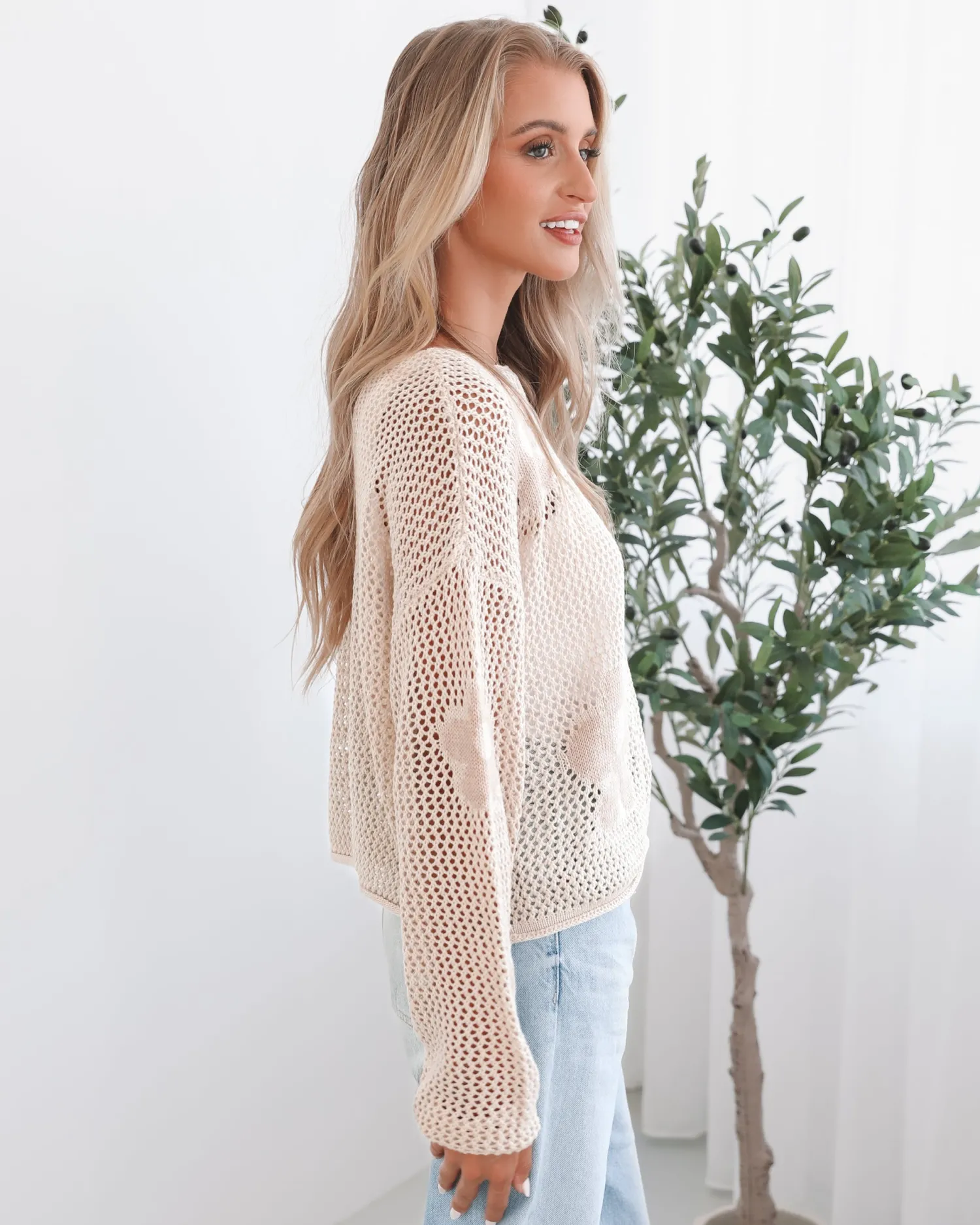 Best Pacino Knit Top - Oat Jumpers|Jumpers
