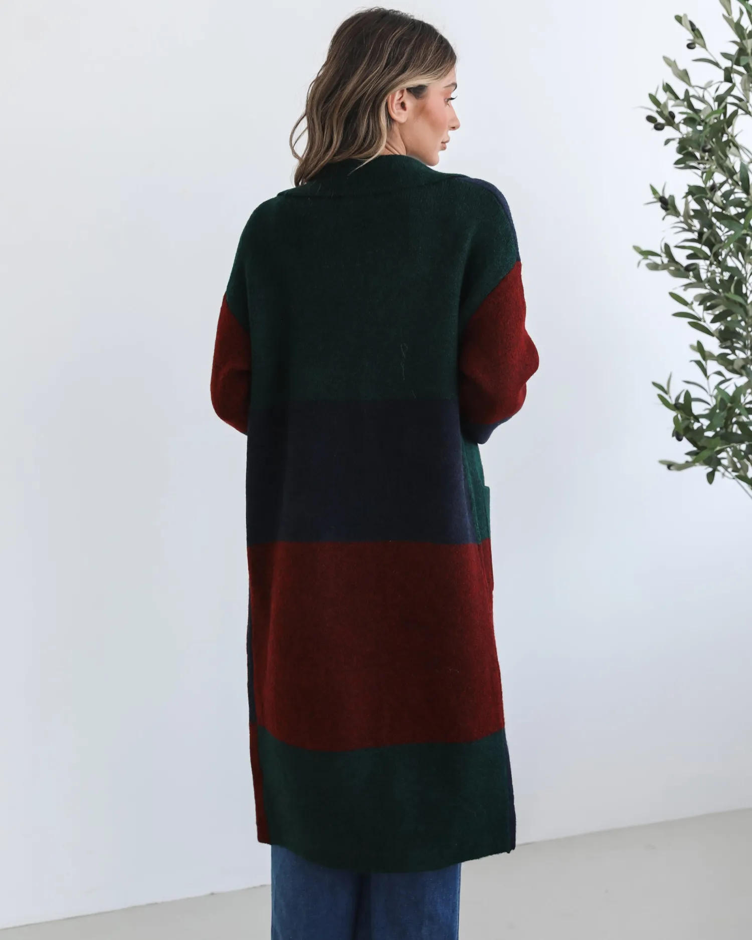 Outlet Perrine Coatigan - Wine Check Knitwear & Jumpers|Knitwear