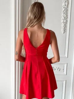 Sale Petronia Dress - Red Mini Dresses|Valentine'S Day Dresses