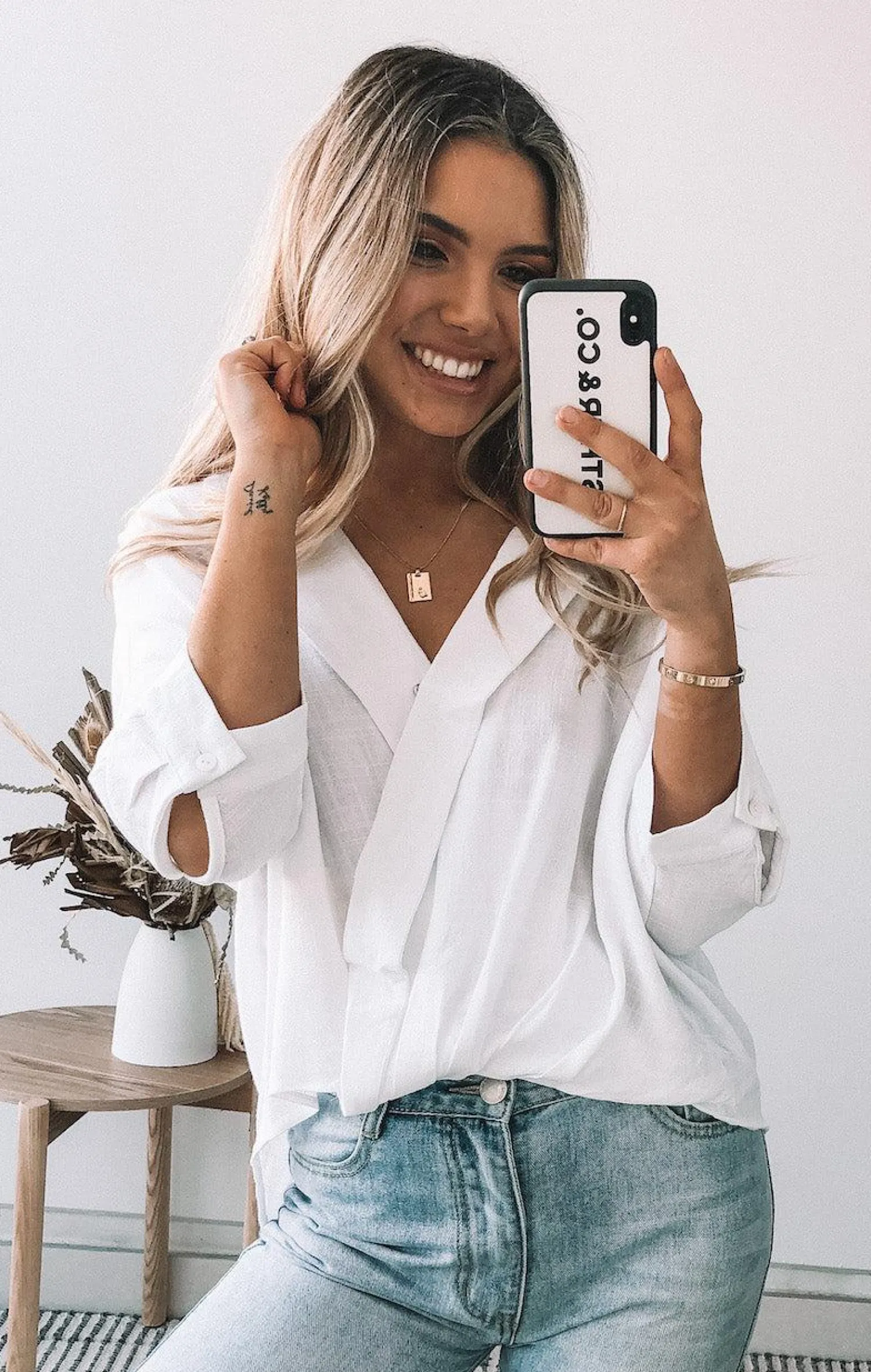 Sale Plato Top - White Long Sleeve Tops|Tops