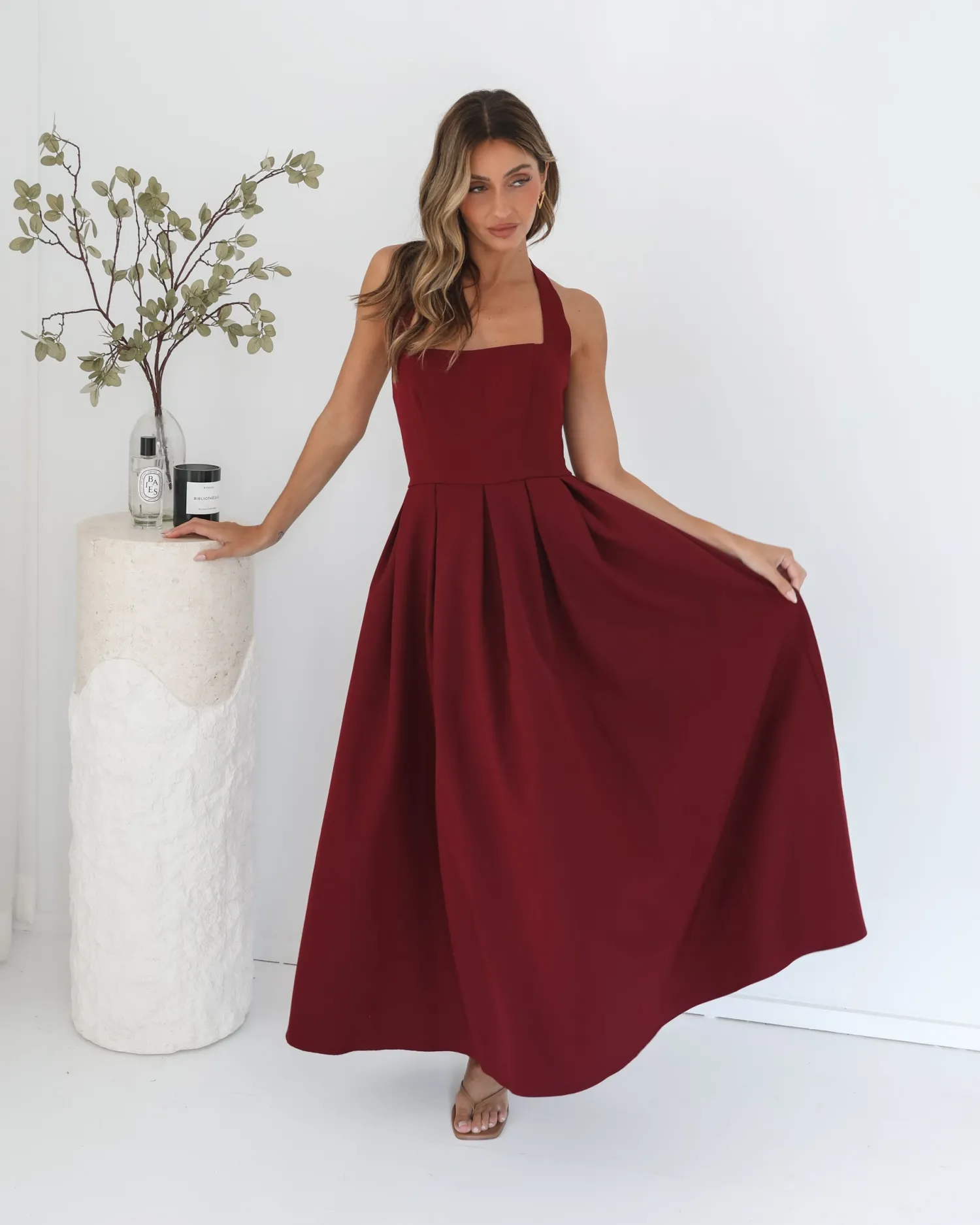 Online Quenara Dress - Wine Maxi Dresses|Valentine'S Day Dresses