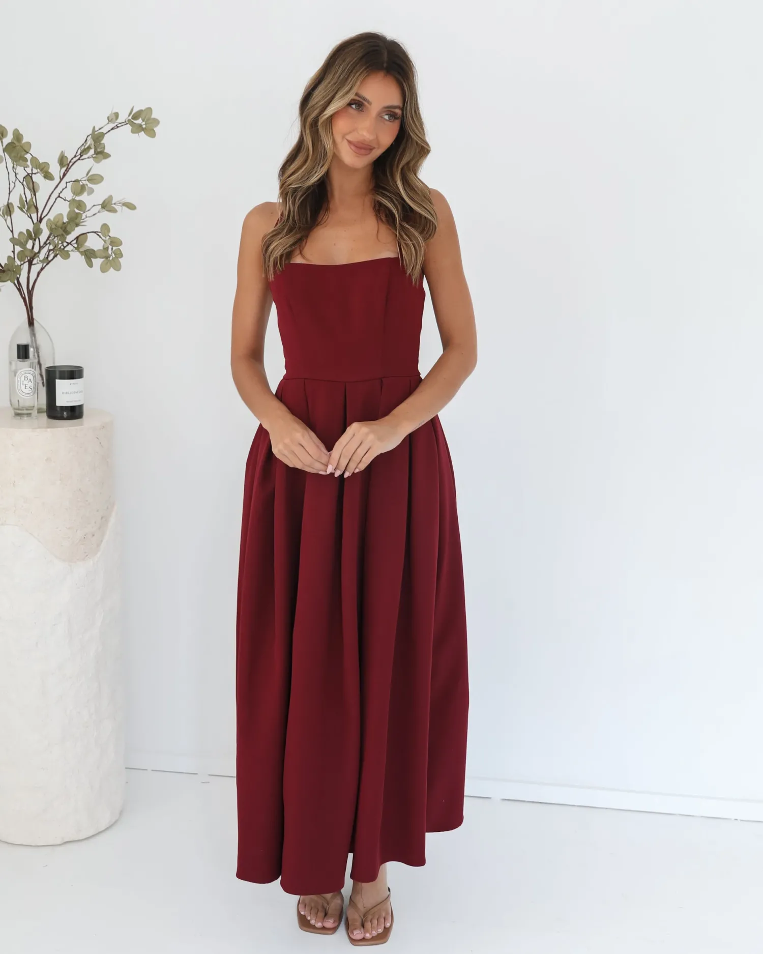 Online Quenara Dress - Wine Maxi Dresses|Valentine'S Day Dresses