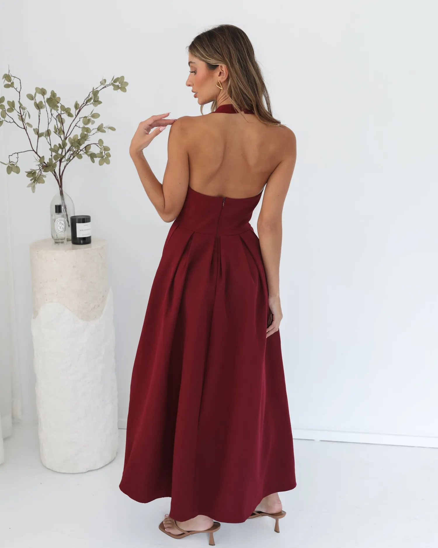 Online Quenara Dress - Wine Maxi Dresses|Valentine'S Day Dresses