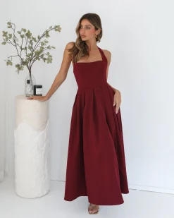 Online Quenara Dress - Wine Maxi Dresses|Valentine'S Day Dresses