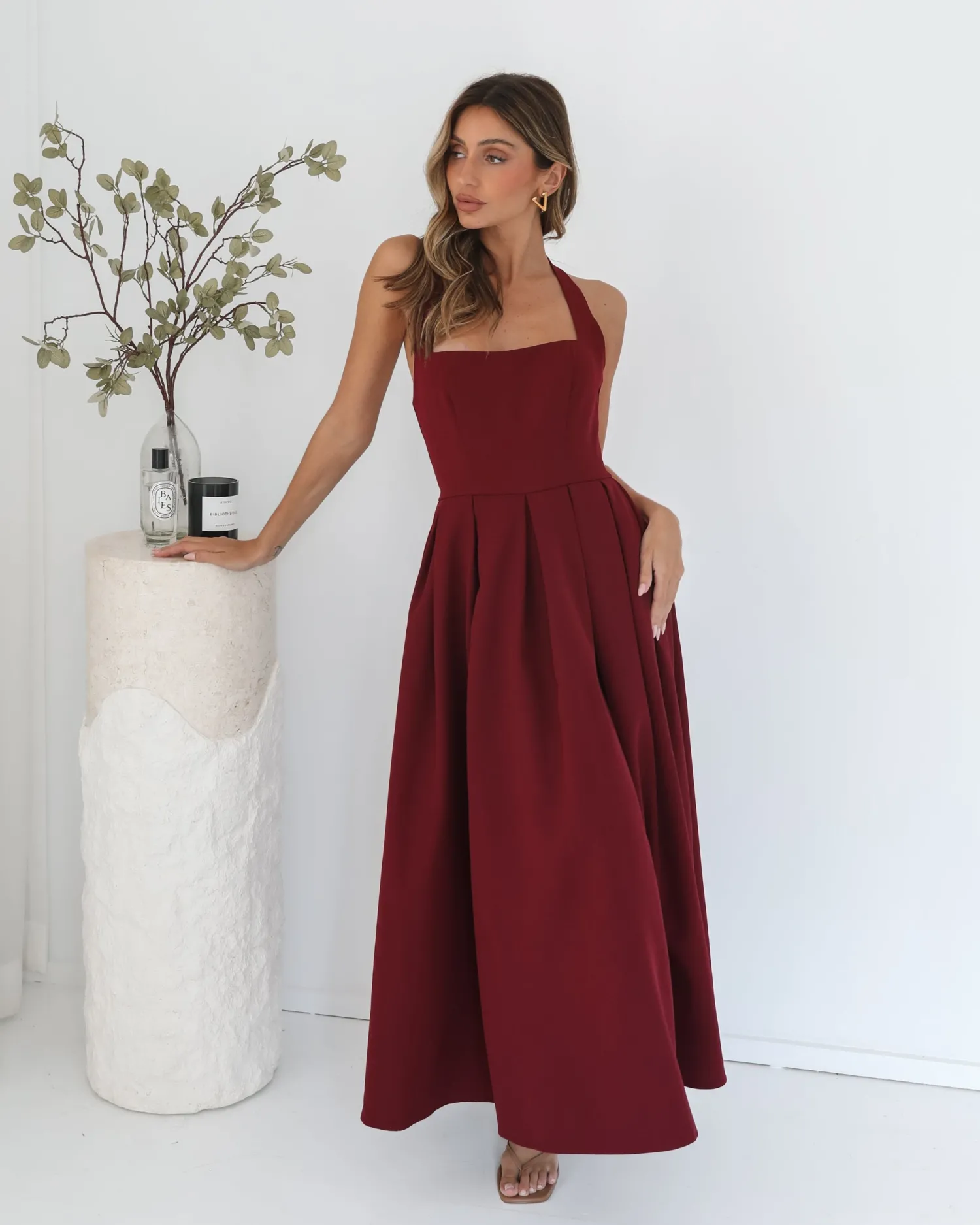 Online Quenara Dress - Wine Maxi Dresses|Valentine'S Day Dresses