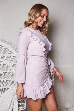 Hot Rara Dress - Blush Cut Out Dresses|Long Sleeve Dresses