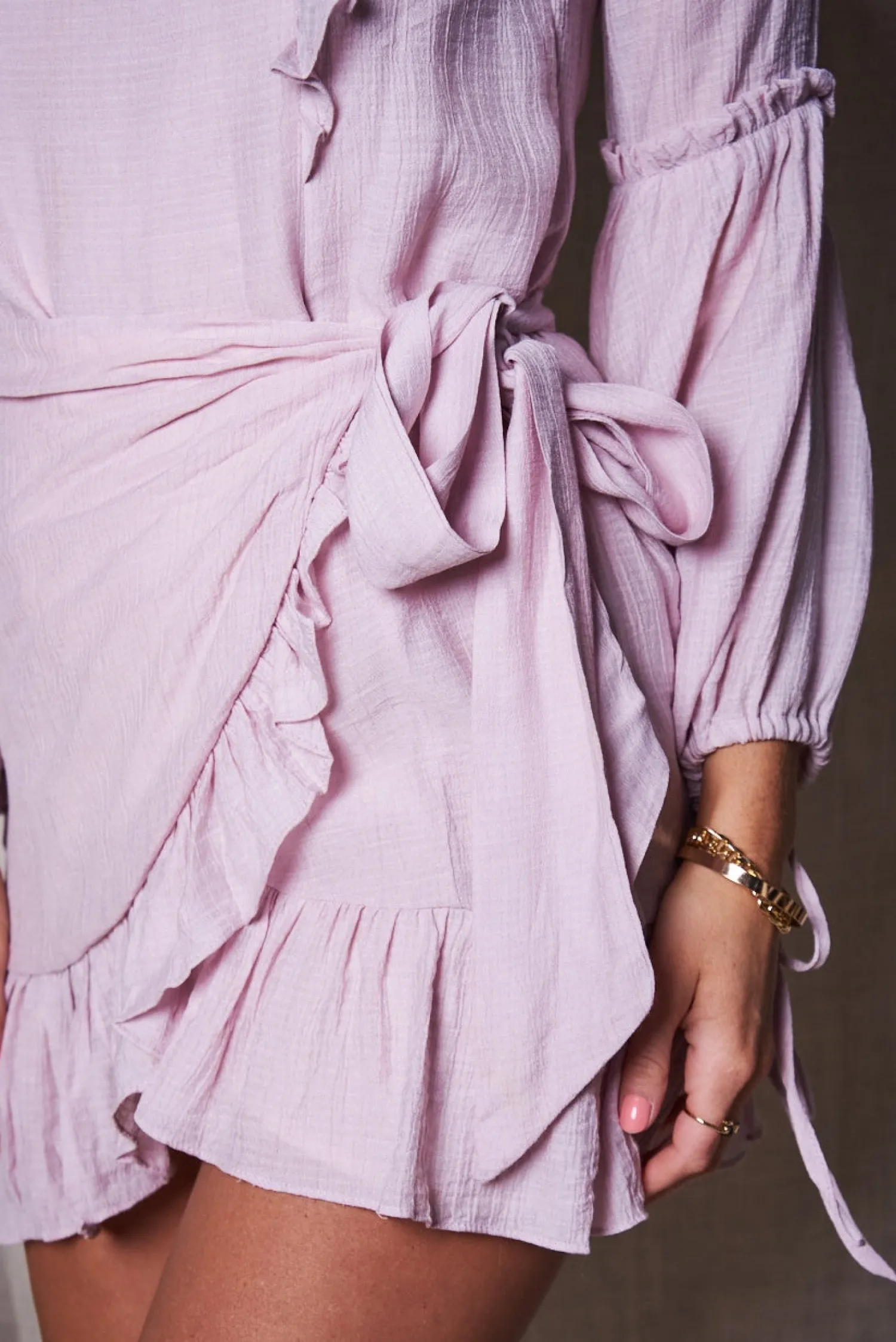 Hot Rara Dress - Blush Cut Out Dresses|Long Sleeve Dresses