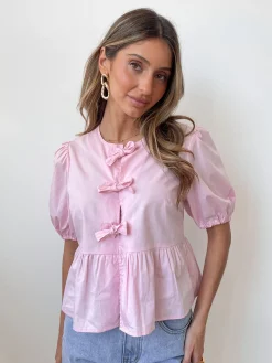 Clearance Rayanna Top - Pink Casual Tops|Tops