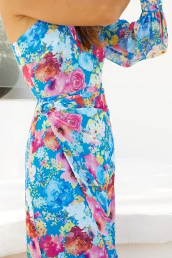 Online Robyna Dress - Multi Floral Floral Dresses|One Shoulder Dresses
