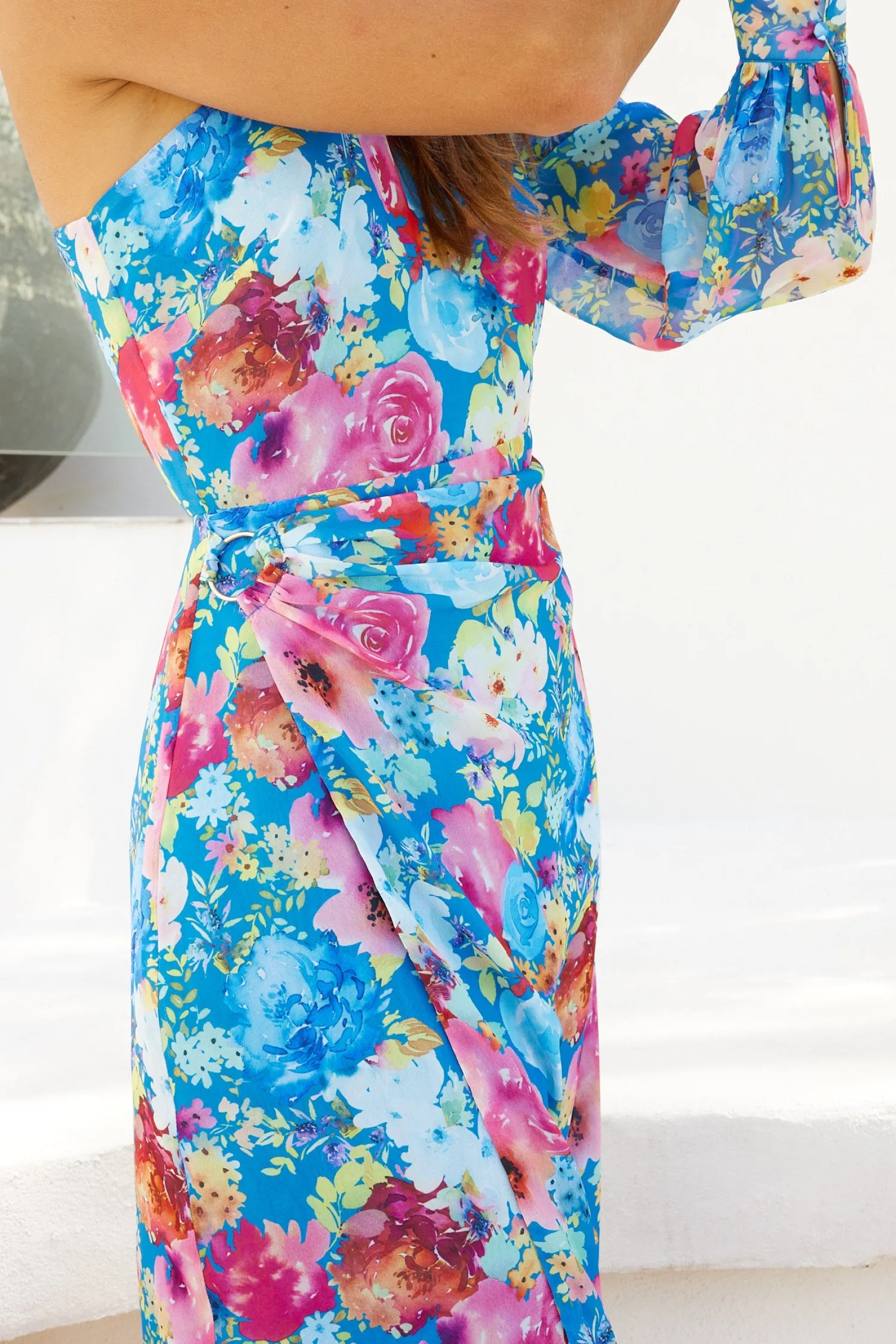 Online Robyna Dress - Multi Floral Floral Dresses|One Shoulder Dresses
