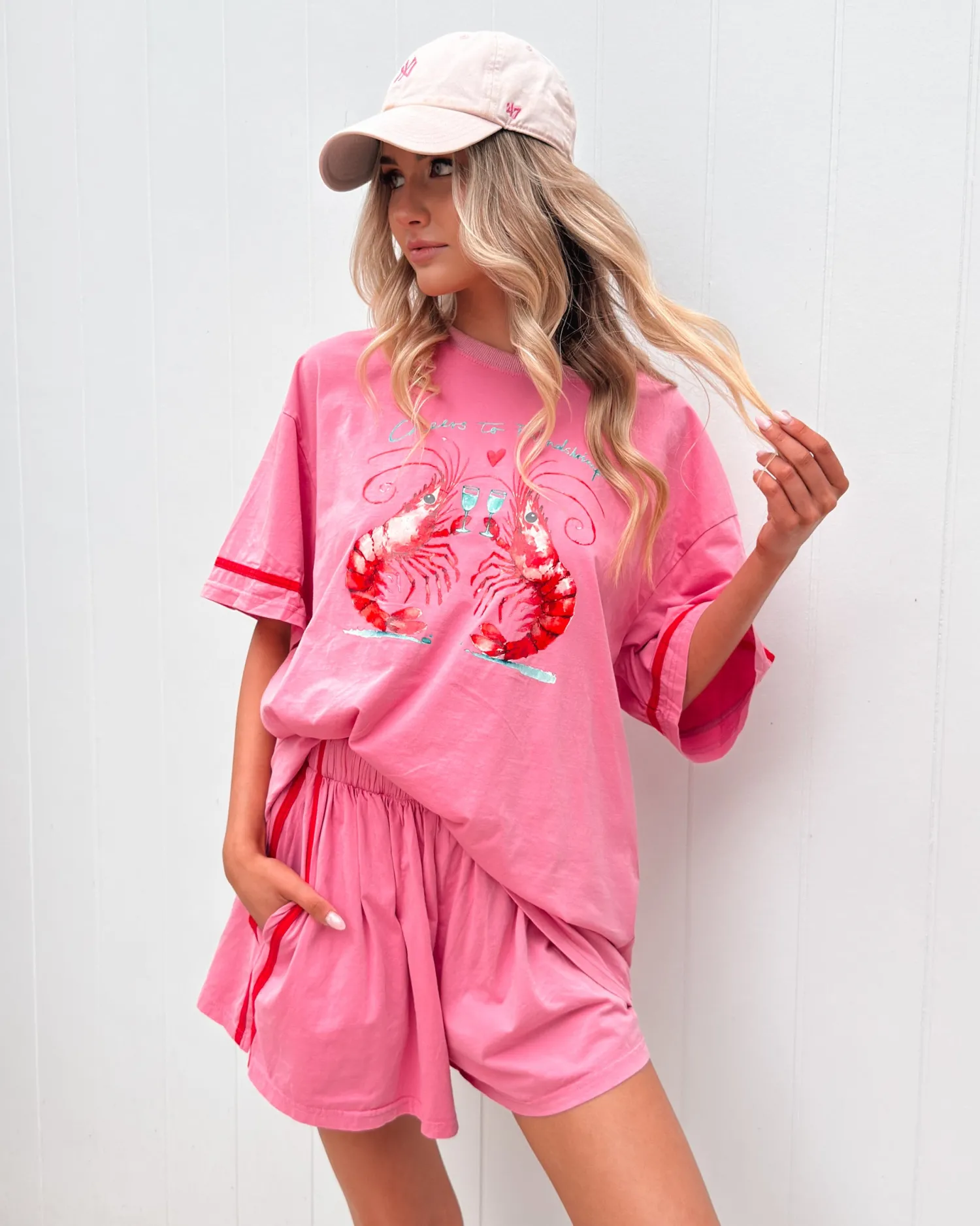 Discount Roswell Shorts - Pink Stripe Sets|Shorts