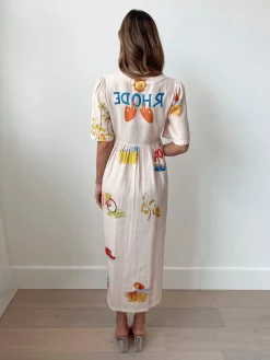 Hot Rozellia Dress - Cream Print Linen Dresses|Maternity Dresses