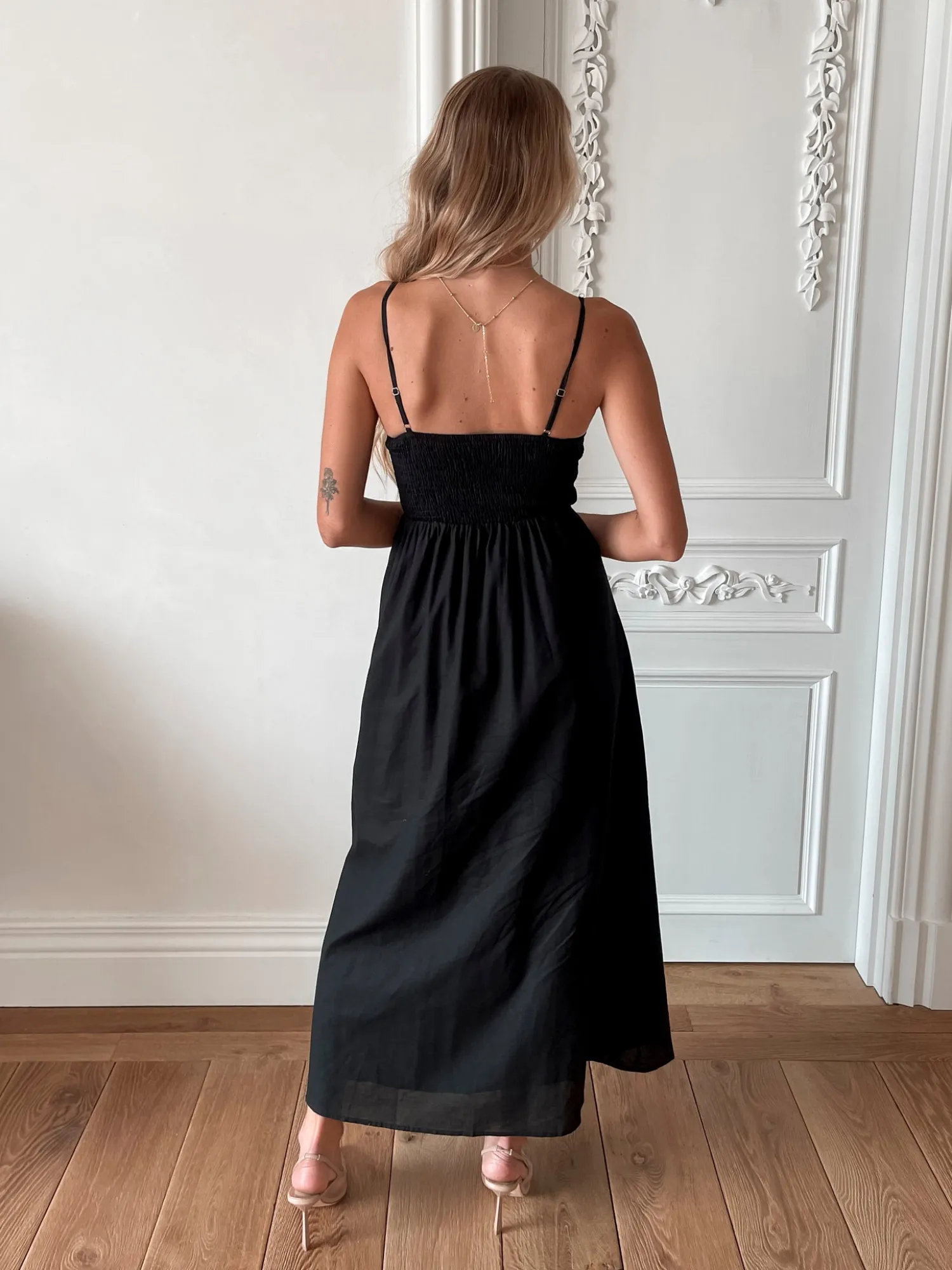 New Rozetta Dress - Black Linen Dresses|Maxi Dresses