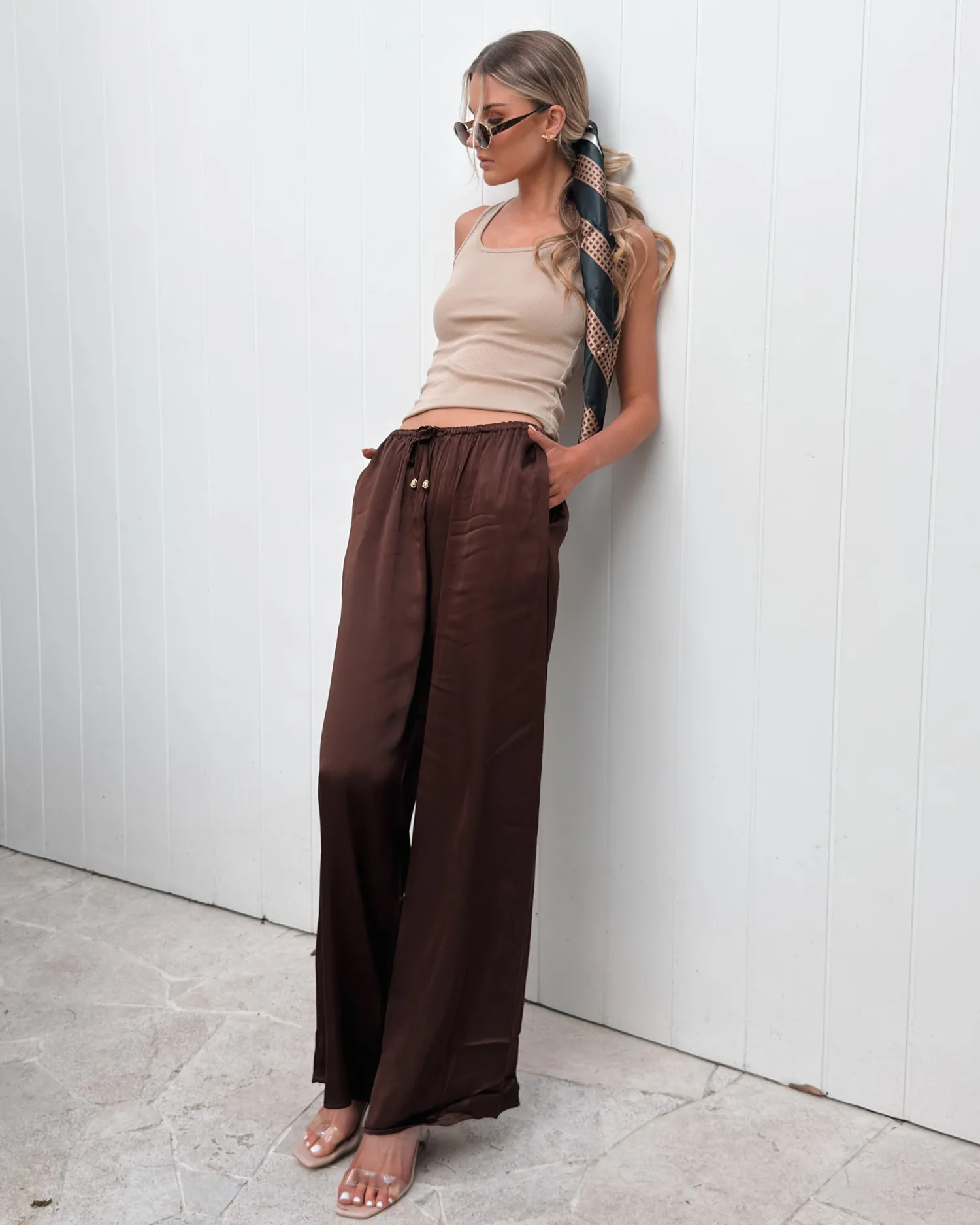 Outlet Selandra Pants - Brown Pants|Bottoms