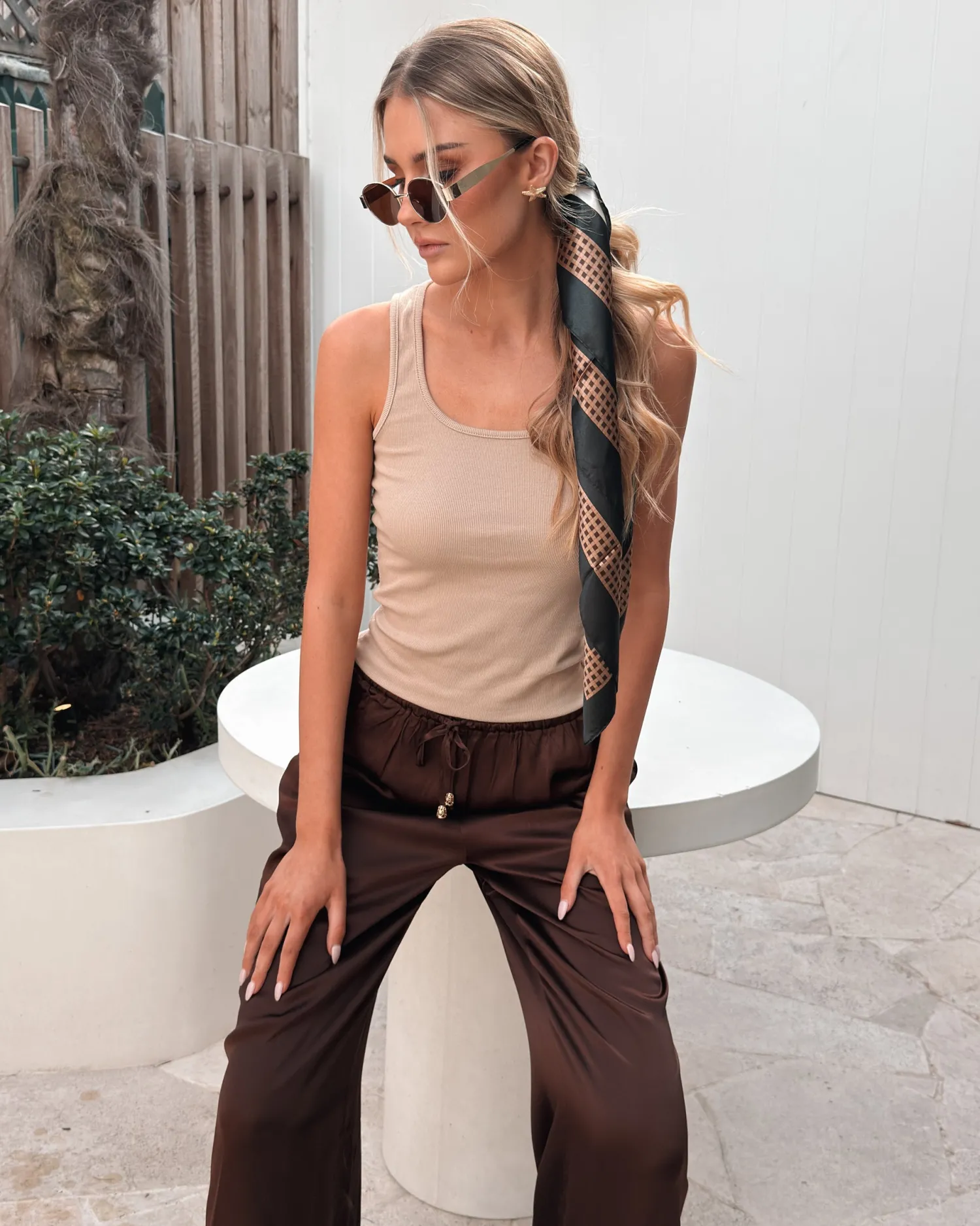 Outlet Selandra Pants - Brown Pants|Bottoms