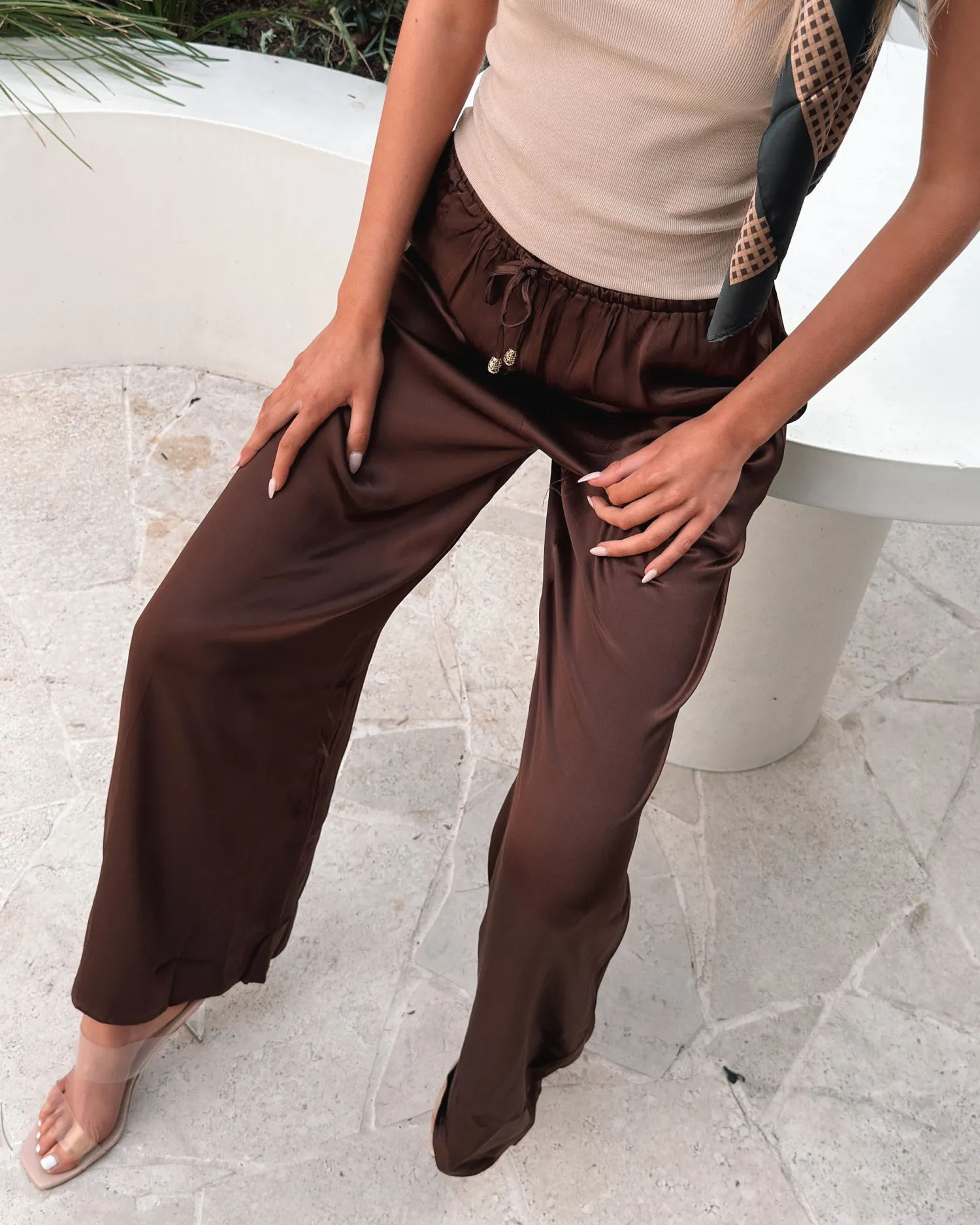Outlet Selandra Pants - Brown Pants|Bottoms