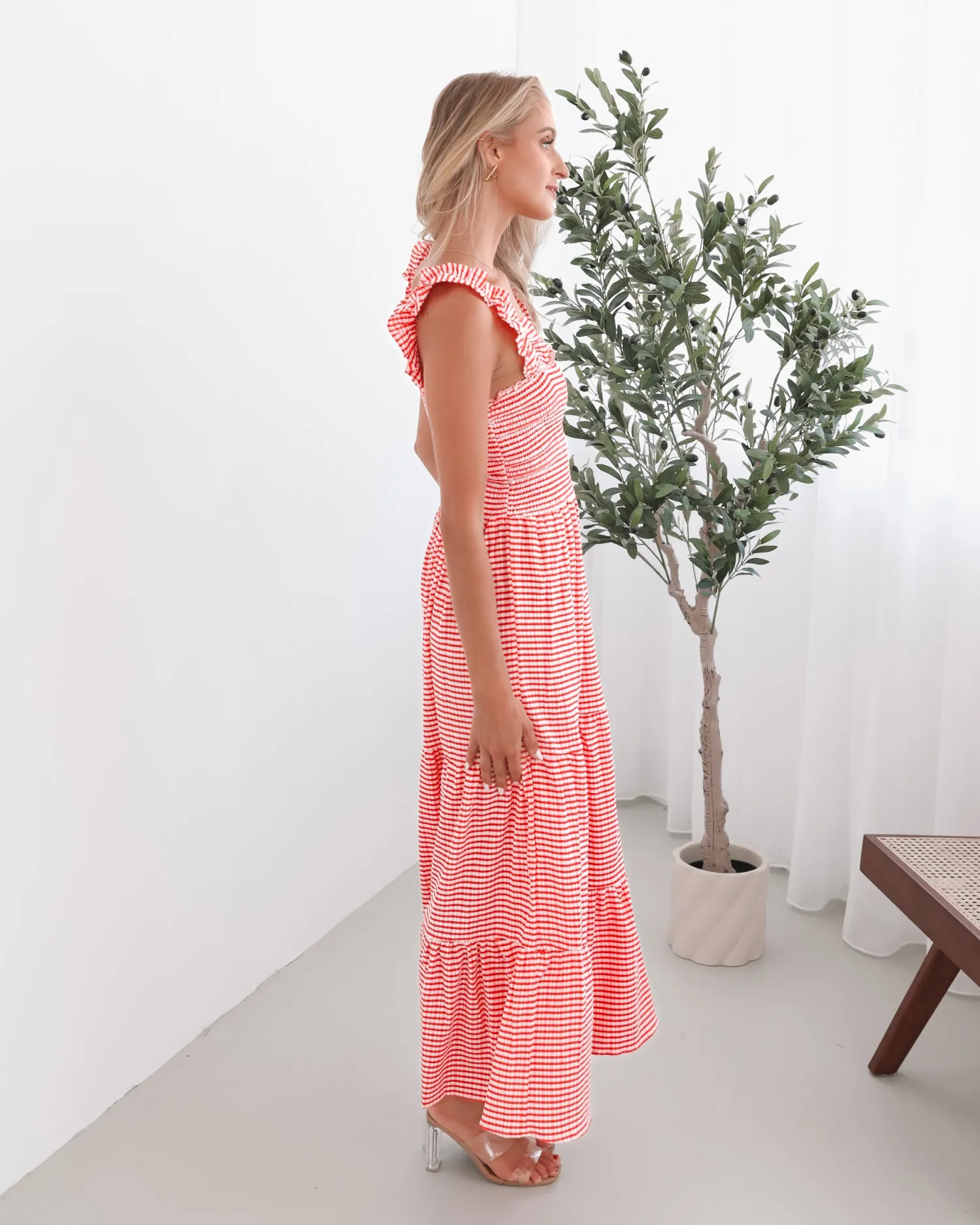 New Sentosa Dress - Red Stripe Curve Dresses|Maternity Dresses