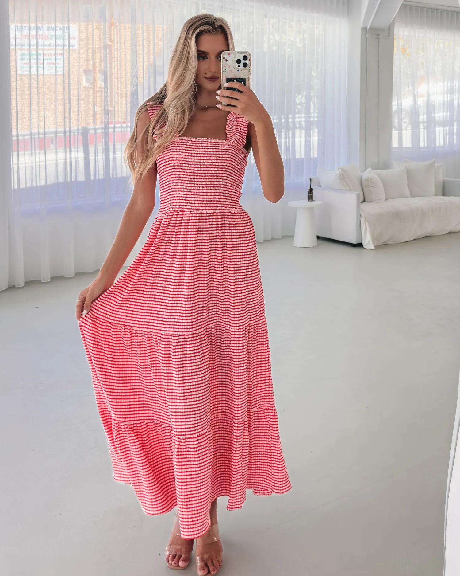 New Sentosa Dress - Red Stripe Curve Dresses|Maternity Dresses