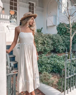 Discount Shameeka Dress - Cream Print Lace Dresses|Maternity Dresses
